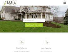 Tablet Screenshot of myelitelawncare.com